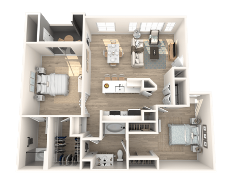 The Presley at Whitney Ranch Apartments Roustabout Floor Plan